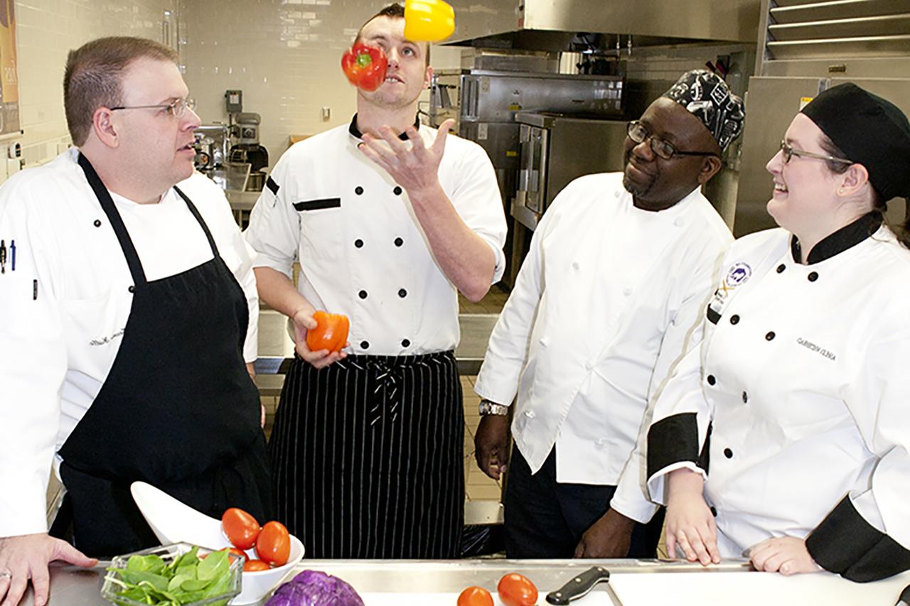 Students and Professors in Culinary Program